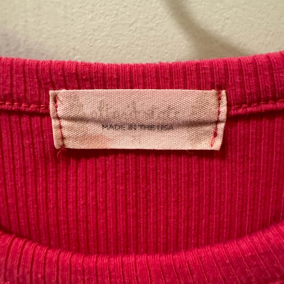 Altar’d state ribbed pink cropped t shirt size medium - Picture 3 of 3